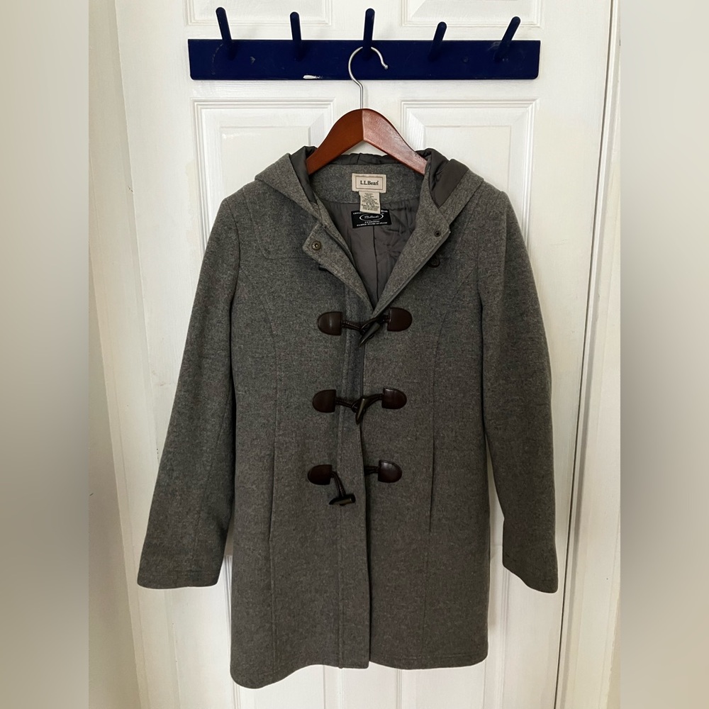 Ll Bean Wool Duffle Coat Size 6